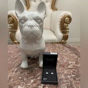 (MSRP $100) DiAmonLuxe 925 Silver Stud Earrings -NWT